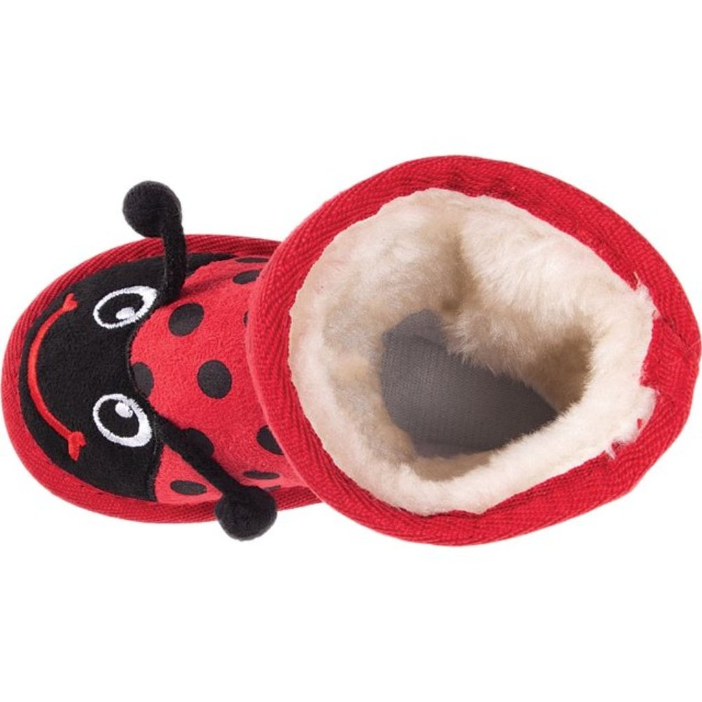 'MUK~LUKS' 'ZOO~BABIES' FUZZY LINED LADYBUG SLIP~ON BOOTS - Picture 15 of 16